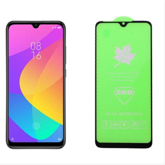 IDOL 1991 TEMPERED GLASS XIAOMI MI A3 6.01" 9H 0.25mm 20D FULL GLUE SEMI CURVED BLACK