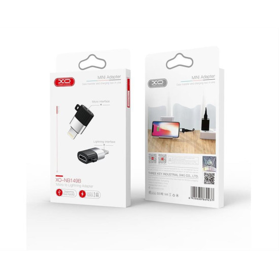 XO adapter NB149-B micro-USB to lightning black
