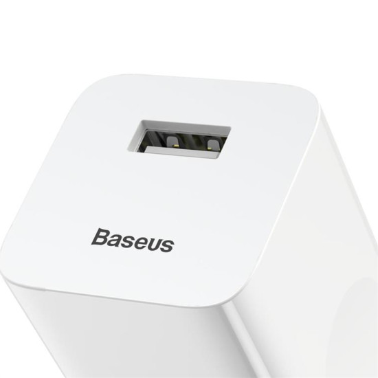 Baseus wall charger QC 3.0 USB white