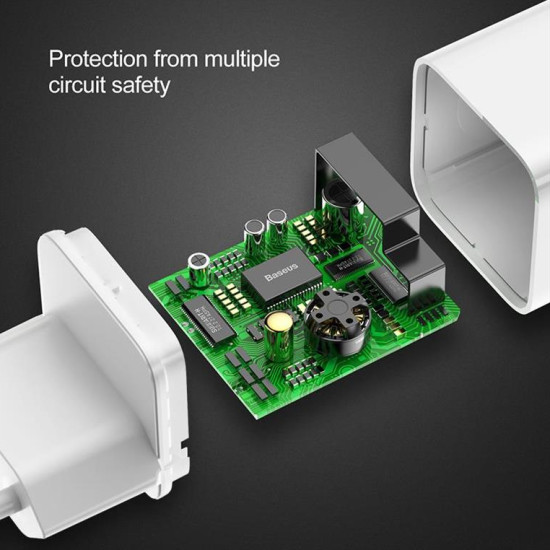 Baseus wall charger QC 3.0 USB white