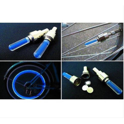 Καπάκι βαλβίδας ποδηλάτου AG304A, LED, 6.5cm, 2τμχ, μπλέ