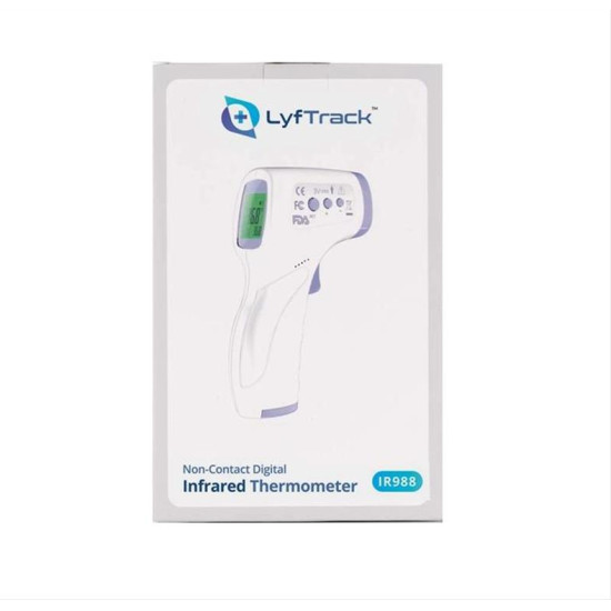 LYFTRACK Ηλεκτρονικό θερμόμετρο υπερύθρων με οθόνη IR988, λευκό