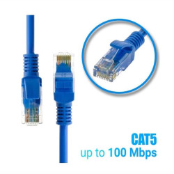 Καλώδιο Ethernet 1m CAT 5E Μπλε Καλώδιο Ethernet 1m CAT 5E Μπλε