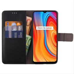 ΘΗΚΗ REALME C3 6.5" ALLURE MAGNET BOOK STAND CLIP BLACK