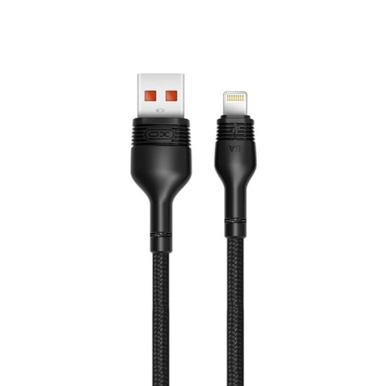 XO cable USB - Lightning 1,0 m 5A black NB55 XO cable USB - Lightning 1,0 m 5A black NB55
