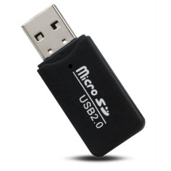 POWERTECH mini card reader PT-893, Micro SD card, μαύρος POWERTECH mini card reader PT-893, Micro SD card, μαύρος