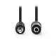 NEDIS Καλώδιο ήχου 3,5mm αρσ. Stereo - 3,5mm Stereo θηλ., 2m CAGT22050BK20