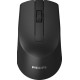 PHILIPS ασύρματο ποντίκι SPK7374, 1600DPI, 3 πλήκτρα, μαύρο