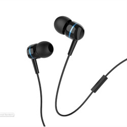 HOCO headphones W24 Enlighten headphones with mic set Blue