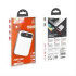 HOCO power bank Powerful mobile with LCD + cable for Lightning 8-pin 10 000mAh J40 white