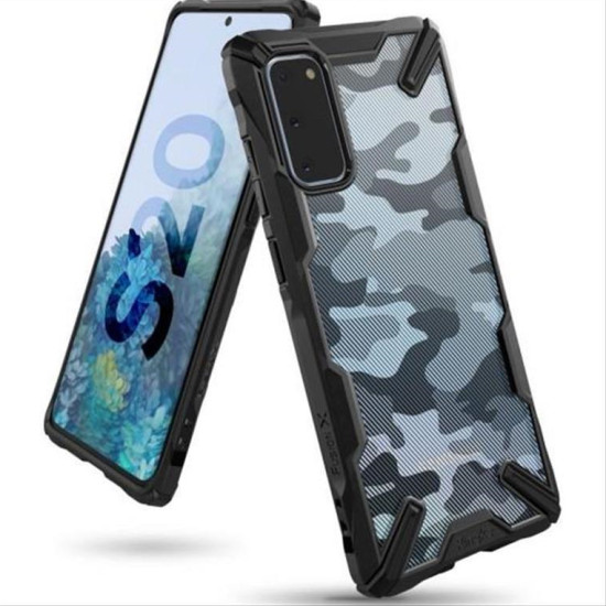 RINGKE FUSION X GALAXY S20 CAMO BLACK