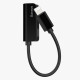 BASEUS καλώδιο lightning σε lightning & 3.5mm CALL32-01, 12cm, μαύρο