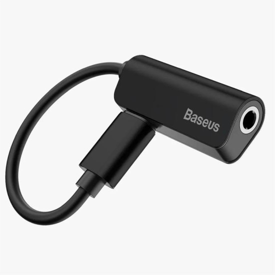 BASEUS καλώδιο lightning σε lightning & 3.5mm CALL32-01, 12cm, μαύρο