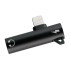 ADAPTOR 2 IN 1 CHARGING AND AUDIO ADAPTER LIGHTNING TO 3.5MM JACK+LIGHTNING BLACK