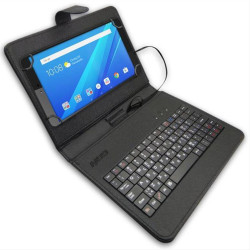Universal θήκη προστασίας και μεταφοράς, για tablet 8", με ενσωματωμένο πληκτρολόγιο (ελληνικό / αγγλικό layout).