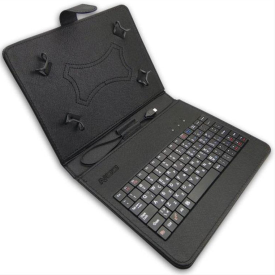Universal θήκη προστασίας και μεταφοράς, για tablet 8", με ενσωματωμένο πληκτρολόγιο (ελληνικό / αγγλικό layout).