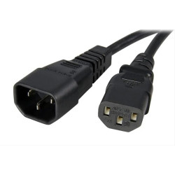 POWERTECH καλώδιο τροφοδοσίας προεκταση CAB-P004 3x 0.75mm², 1.5m, μαύρο