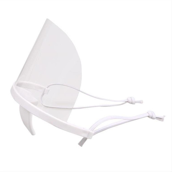 WHITE PLASTIC MULTI-PURPOSE FACE MASK