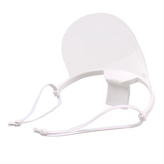 WHITE PLASTIC MULTI-PURPOSE FACE MASK