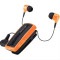 Retractable Bluetooth Headset with vibrator iXchange UA28FZV Orange Retractable Bluetooth Headset with vibrator iXchange UA28FZV Orange