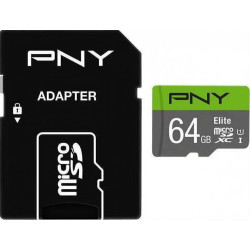 PNY MicroSDXC Elite 64GB P-SDUX64U185GW-GE PNY MicroSDXC Elite 64GB P-SDUX64U185GW-GE
