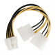 Καλώδιο-splitter τροφοδοσίας 2x Molex 4-pin σε EPS 8-pin, 0.15m.NEDIS CCGP74400VA015