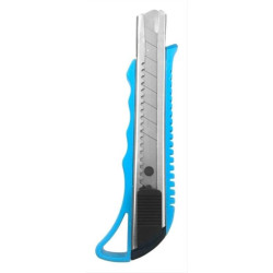 POWERTECH πλαστικό κοπίδι με ασφάλεια KNF-0002, 18mm, μπλε POWERTECH πλαστικό κοπίδι με ασφάλεια KNF-0002, 18mm, μπλε