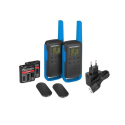 Motorola Talkabout T62 twin-pack + charger blue B6P00811LDRMAW