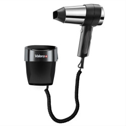 VALERA ACTION SUPER PLUS 1800 BLACK Σεσουάρ μαλλιών ξενοδοχειακού τύπου με επιτοίχια βάση, 1800W