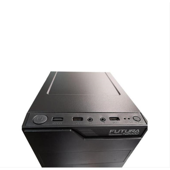 ALCATROZ PC CASE WITH PSU 450W FUTURA BLACK N2000 BLACK