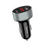 HOCO car charger double USB with LCD 2,1A Z26 black