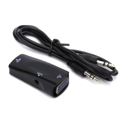 POWERTECH Μετατροπέας HDMI (F) σε VGA, με audio jack, AG6200-MCQ, Black POWERTECH Μετατροπέας HDMI (F) σε VGA, με audio jack, AG6200-MCQ, Black