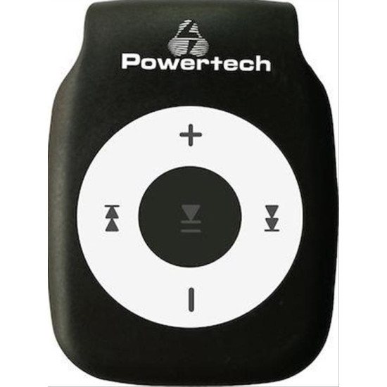 POWERTECH MP3 Player με clip, επαναφορτιζόμενο, microSD, Μαύρο POWERTECH MP3 Player με clip, επαναφορτιζόμενο, microSD, Μαύρο