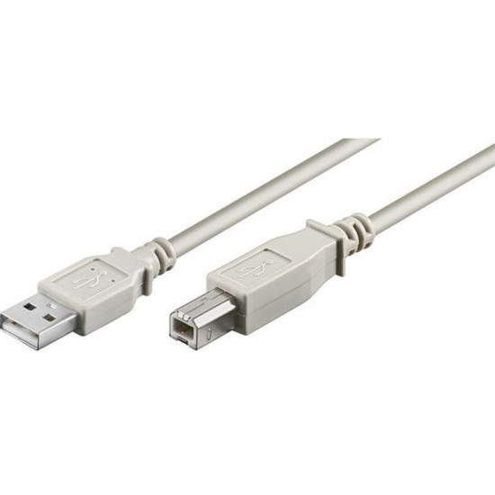 Καλώδιο Εκτυπωτή USB A σε USB B, 1.5m, DeTech, High Quality - 18054 - Για εκτυπωτή