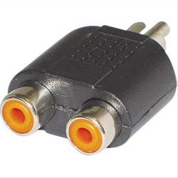AC-016 Αντάπτορας RCA αρσ. - 2x RCA θηλ. AC-016 Αντάπτορας RCA αρσ. - 2x RCA θηλ.