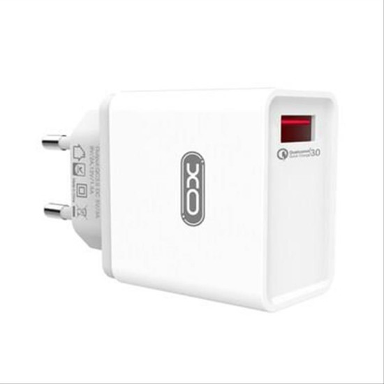 XO Wall charger L32 white 1USB QC 3.0