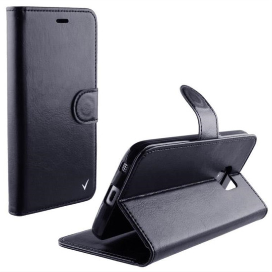 ΘΗΚΗ HUAWEI P9 LITE 5.2" LEATHER-TPU BOOK STAND BLACK 8168703