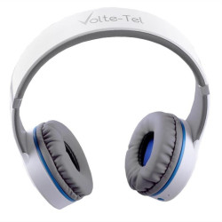 STEREO BLUETOOTH HEADPHONES V SOUND PRO VT900 WHITE-GREY-BLUE