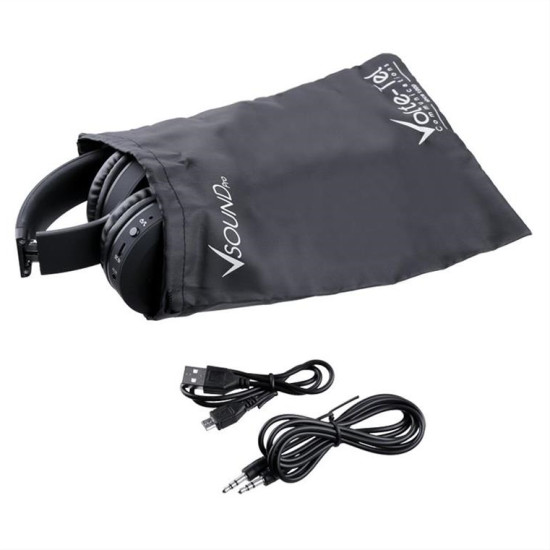 STEREO BLUETOOTH HEADPHONES V SOUND PRO VT900 BLACK