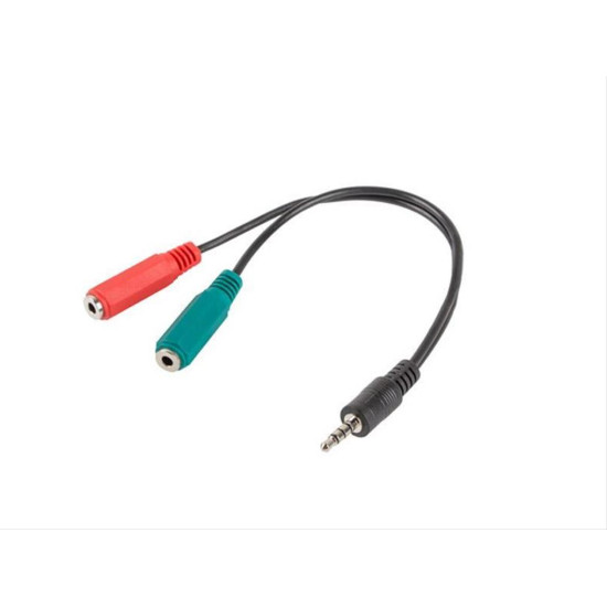 LANBERG Adapter Jack Mini(M) -> Jack Mini(F)x2 20cm AD-0023-BK LANBERG Adapter Jack Mini(M) -> Jack Mini(F)x2 20cm AD-0023-BK