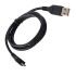 Micro-USB cable black bulk 25 cm 1A GSM094006