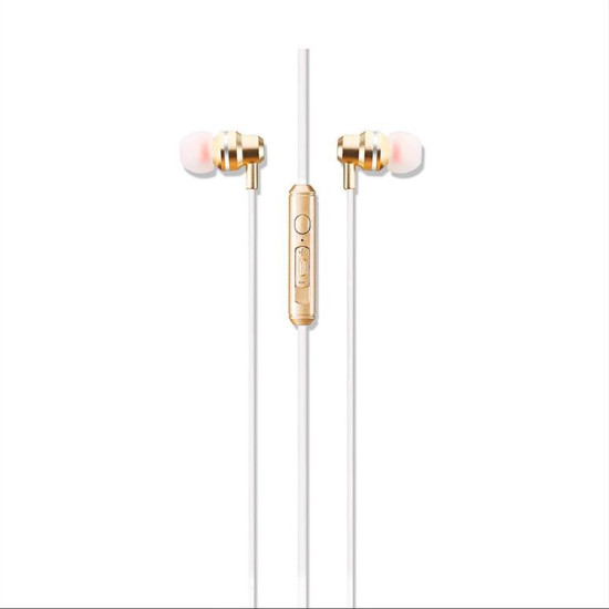 Mobile earphones One Plus C5142, Microphone, GOLD - 20438 Mobile earphones One Plus C5142, Microphone, GOLD - 20438