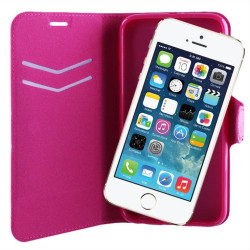ΘΗΚΗ IPHONE SE/5/5S 4.0" LINE LEATHER-TPU BOOK STAND PINK ΘΗΚΗ IPHONE SE/5/5S 4.0" LINE LEATHER-TPU BOOK STAND PINK