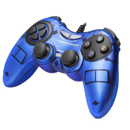 Esperanza GAMEPAD PC USB FIGHTER BLUE EGG105B