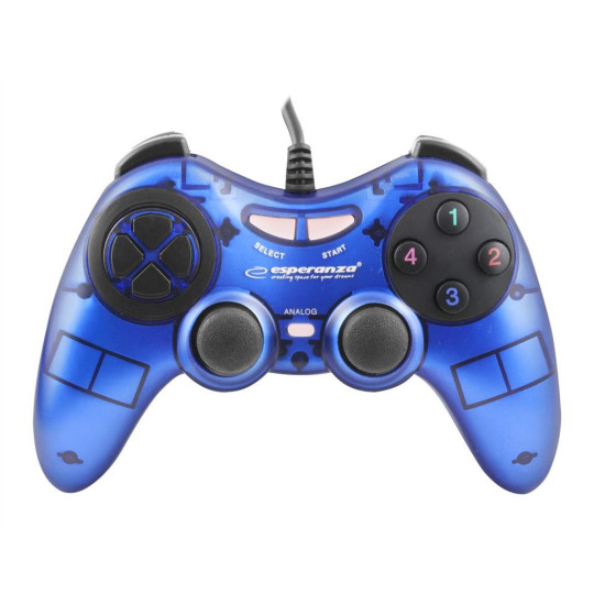 Esperanza GAMEPAD PC USB FIGHTER BLUE EGG105B