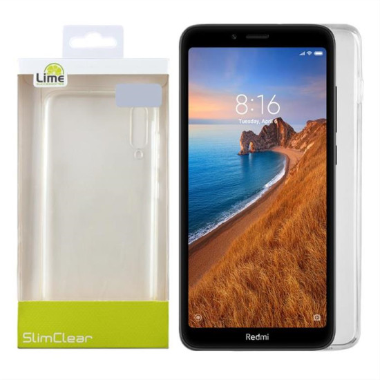 LIME ΘΗΚΗ XIAOMI REDMI 7A 5.45" SLIMCLEAR TPU ΔΙΑΦΑΝΗ