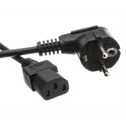 POWERTECH Καλώδιο τροφοδοσίας CAB-P020, 3x 0.75mm, CCS, 1.5m, μαύρο
