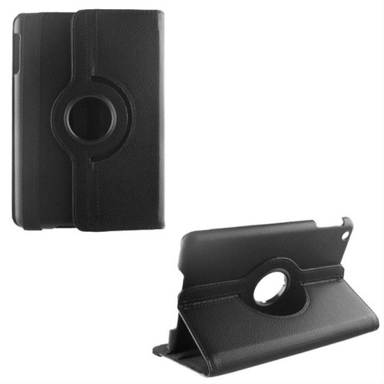 ΘΗΚΗ SAMSUNG T560/T561 TAB E 9.6" LEATHER BOOK ROTATING STAND BLACK