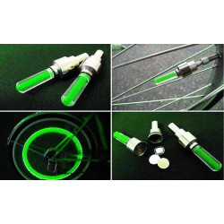 Καπάκι βαλβίδας ποδηλάτου AG304B, LED, 6.5cm, 2τμχ, πράσινο Καπάκι βαλβίδας ποδηλάτου AG304B, LED, 6.5cm, 2τμχ, πράσινο