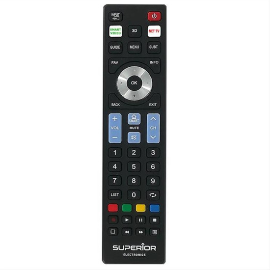 SUPERIOR READY5 SMART Τηλεχειριστήριο για τηλεοράσεις LG,SAMSUNG, SONY, PHILIPS και PANASONIC SUPERIOR READY5 SMART Τηλεχειριστήριο για τηλεοράσεις LG,SAMSUNG, SONY, PHILIPS και PANASONIC